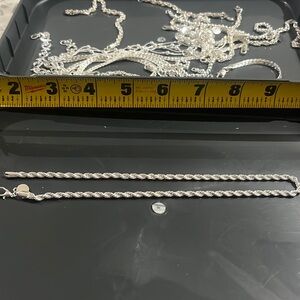 Sterling silver chain necklace, woman’s